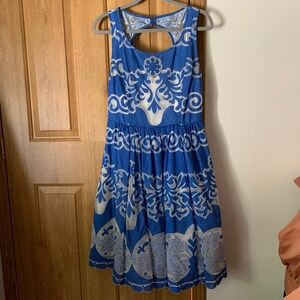 Anthropologie Tracy Reese Blue Dress